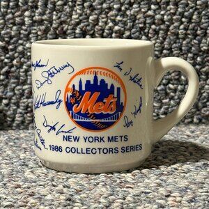 Vintage New York Mets 1986 Collector Series Baseball Coffee Mug NEW